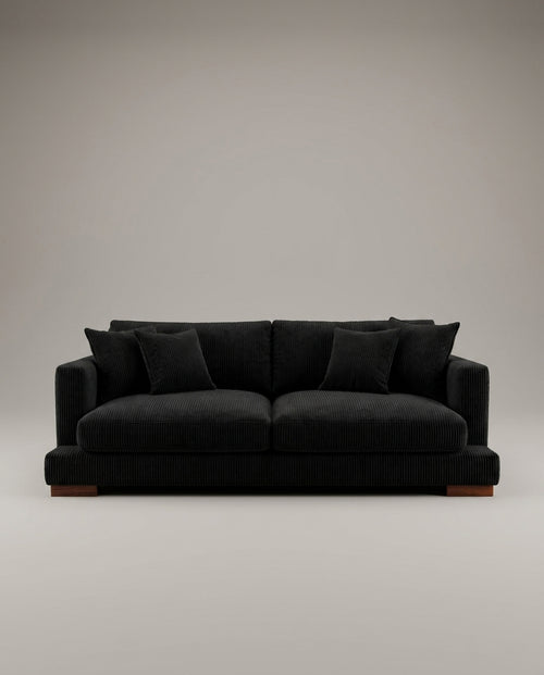 Cloud Sofa Bagira Black Corduroy