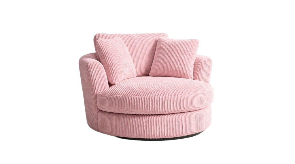 Baby Pink Swivel Chair