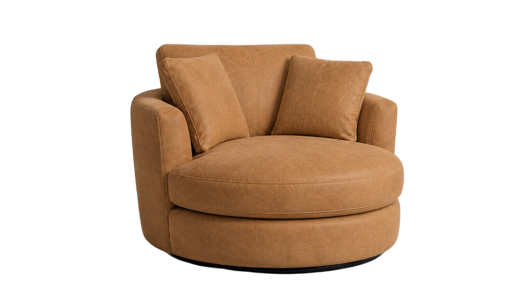 Tan Swivel Chair