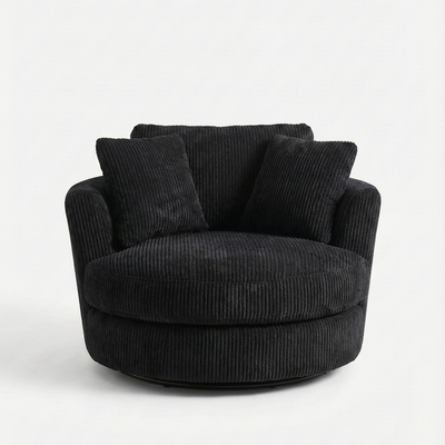 Cuddle Swivel Chair - Black