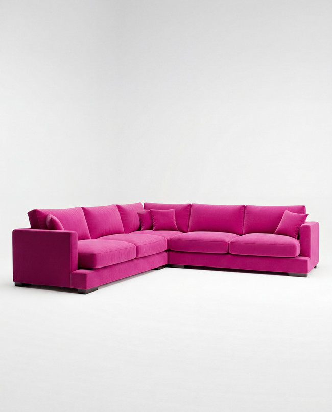 Cloud Corner Lounge Barbie Pink - Front View Hover Image