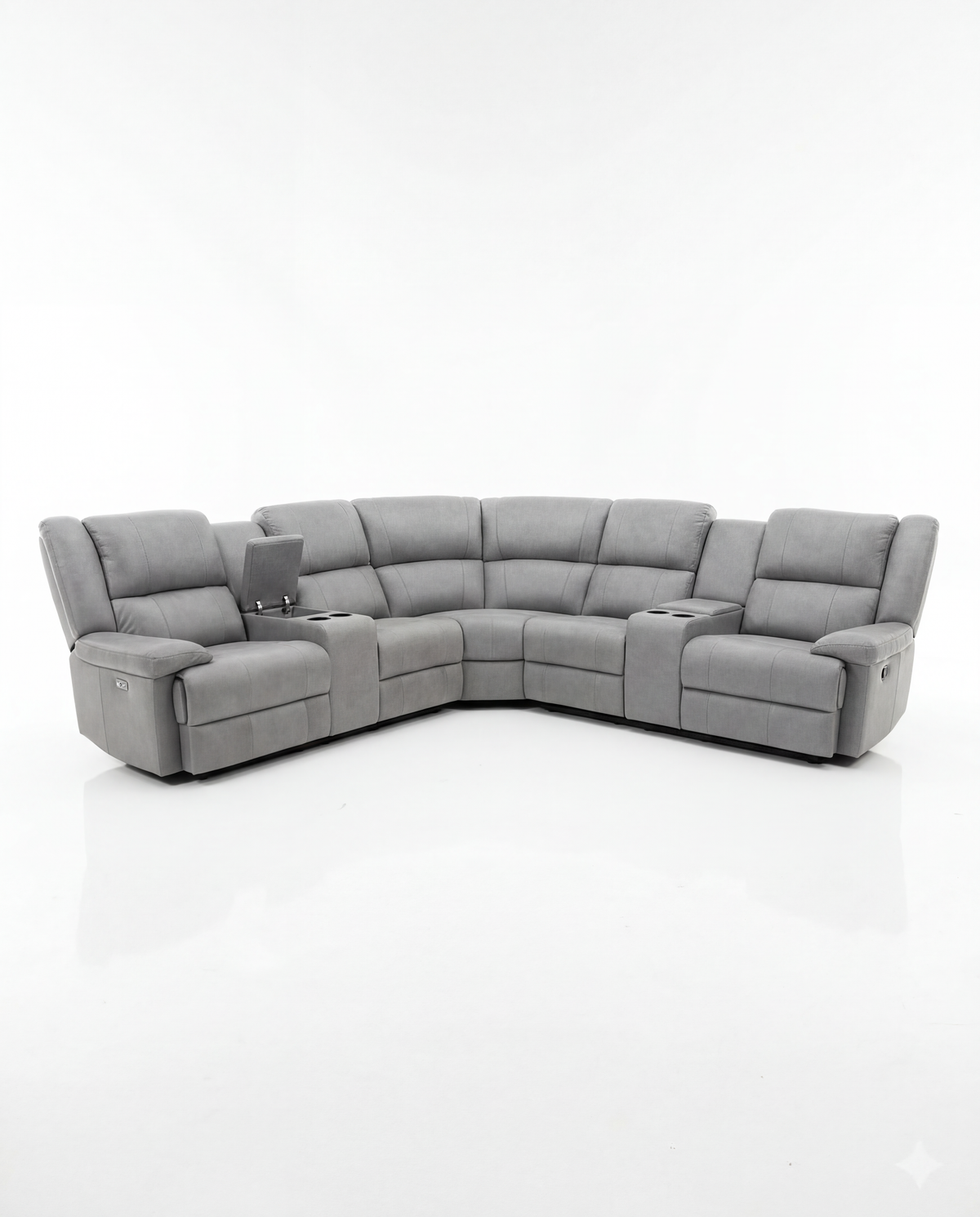 Peru Electric Recliner Corner Lounge - Alternative Angle | Vibe Sofas