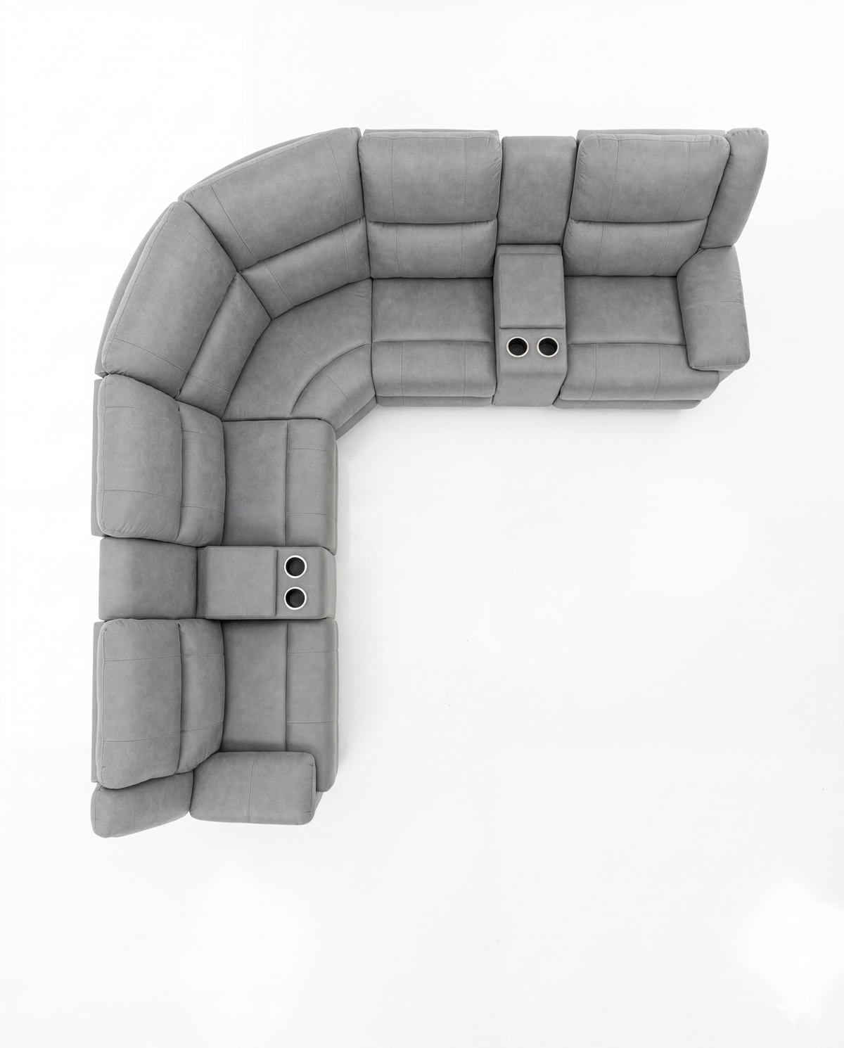 Peru Electric Recliner Corner Lounge - Lifestyle Setting | Vibe Sofas