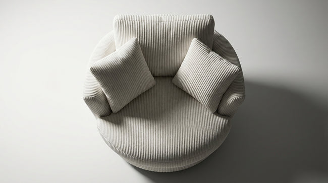 Cuddle Swivel Chair - White Main Image