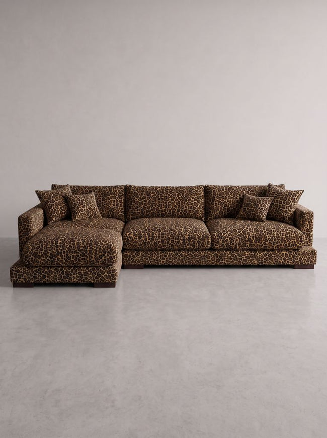 Leopard Print Cloud Chaise Lounge Hover Image