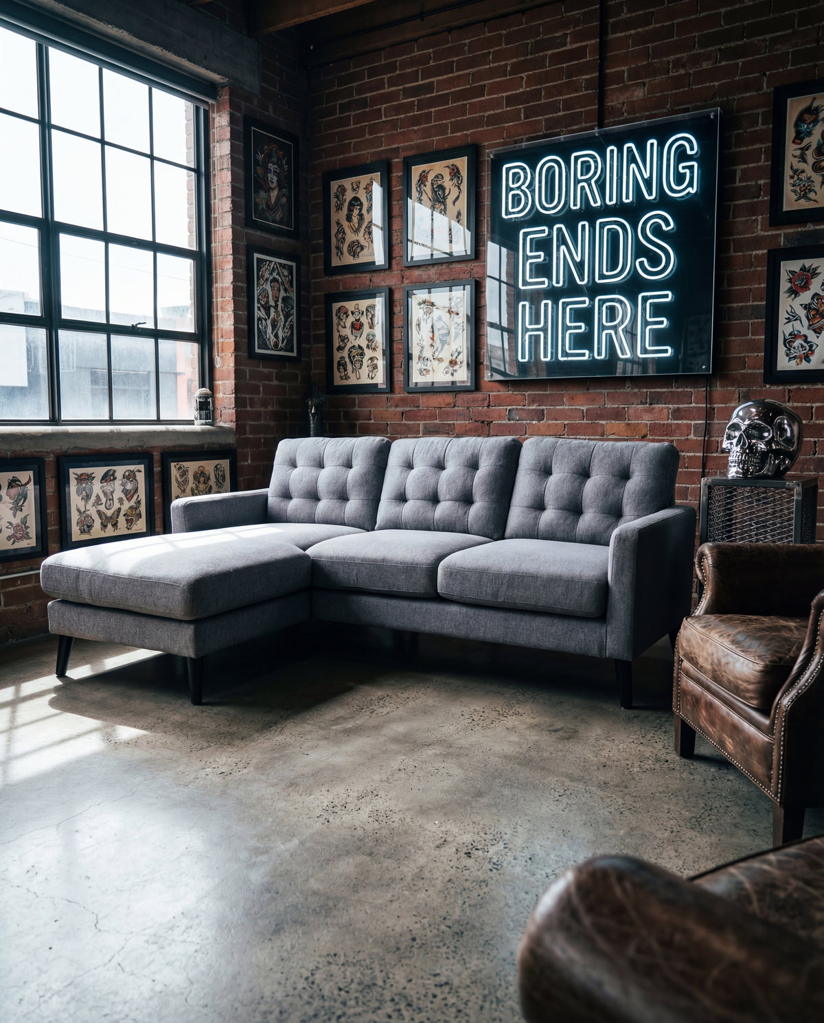 Flipper Reversible Chaise Lounge - View 8 | Vibe Sofas Australia
