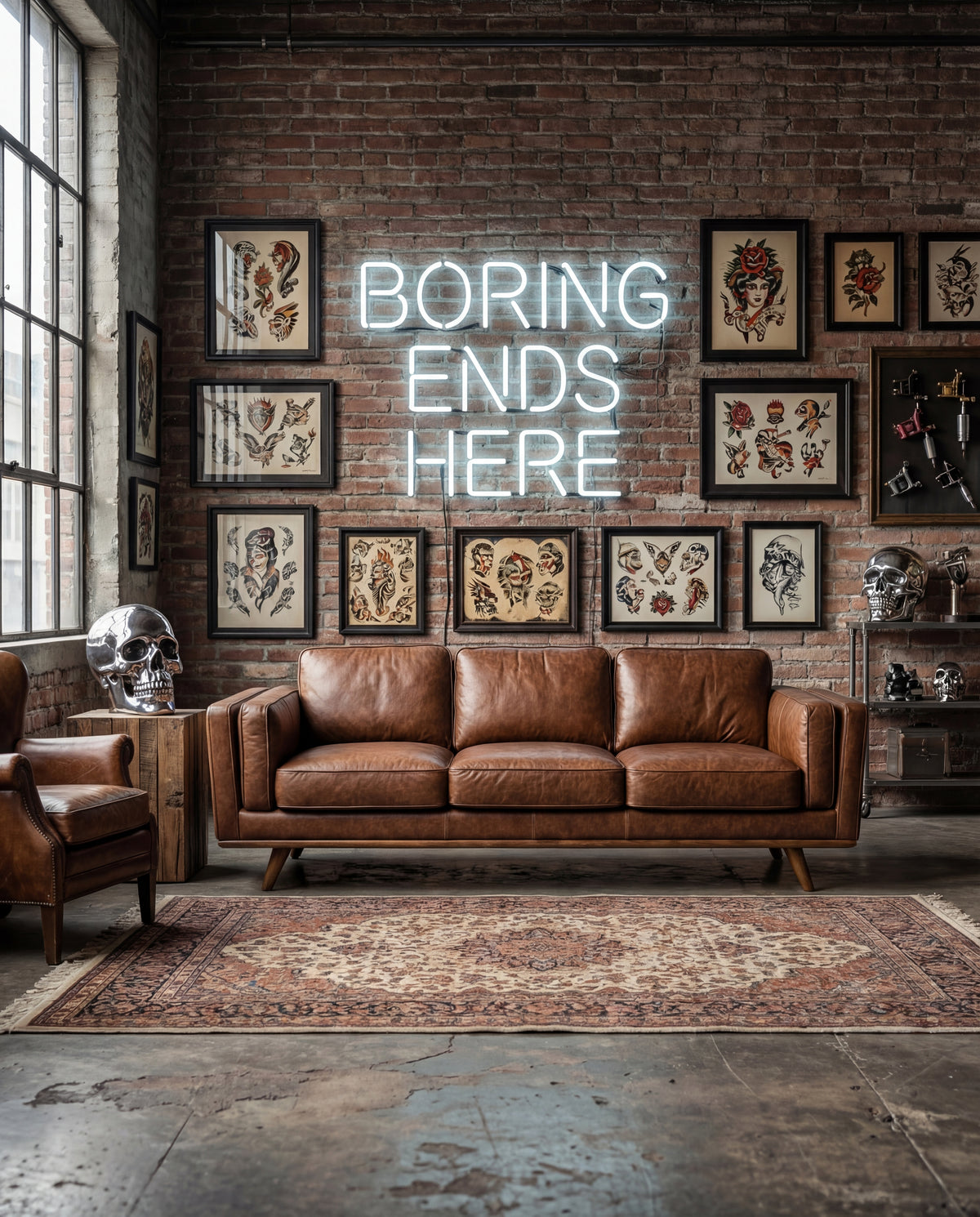 Monroe Leather Sofa
