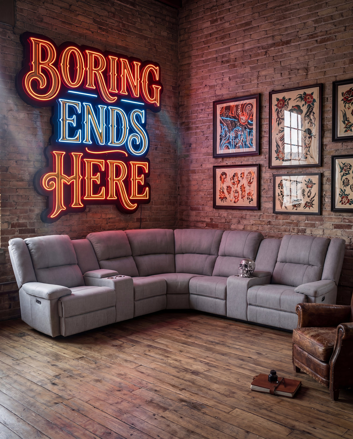 Peru Electric Recliner Corner Lounge - View 8 | Vibe Sofas Australia