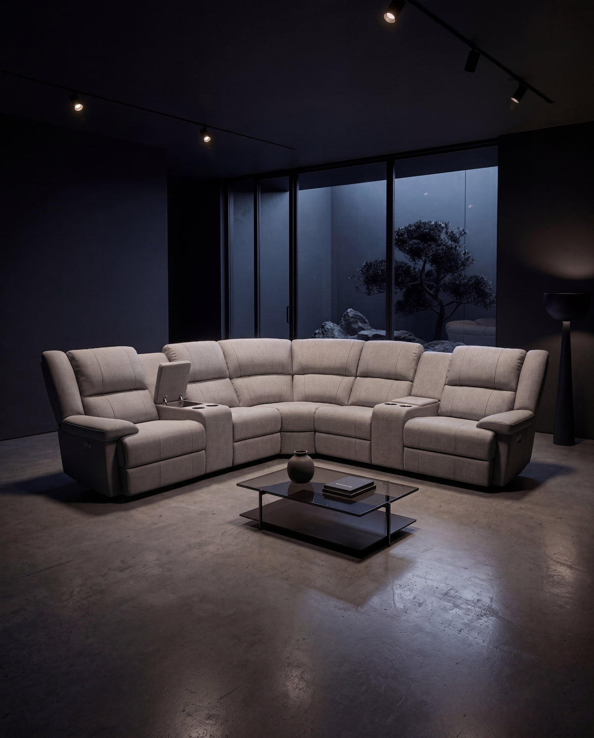 Peru Electric Recliner Corner Lounge - View 7 | Vibe Sofas Australia