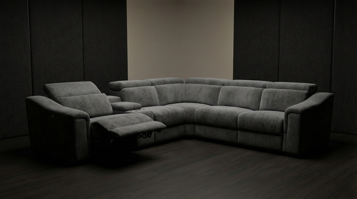 Lena Electric Recliner Corner Lounge - View 6 | Vibe Sofas Australia
