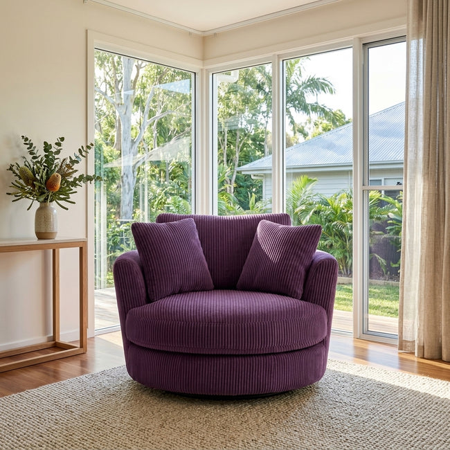 Cuddle Swivel Chair - Purple Haze Main Image