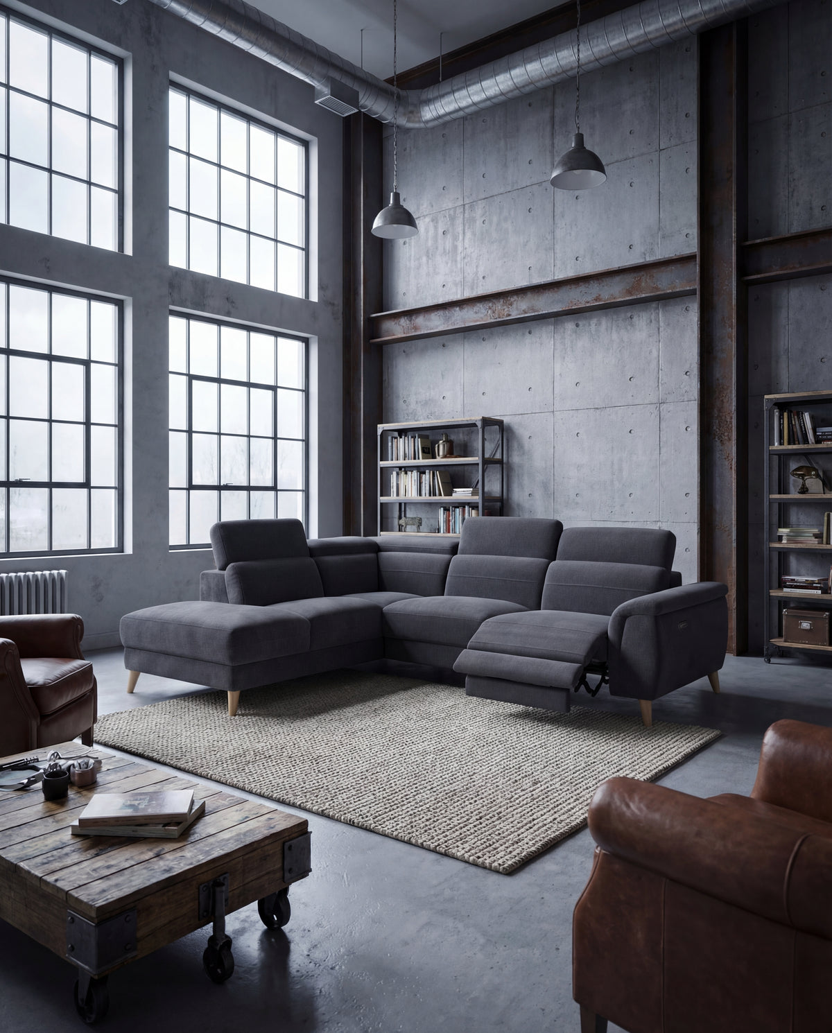 Felix Chaise Lounge - Room Setting | Vibe Sofas Australia