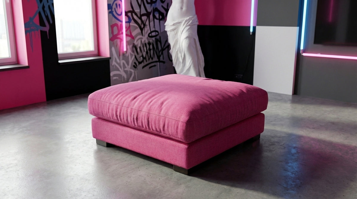 Cloud Ottoman Barbie Pink