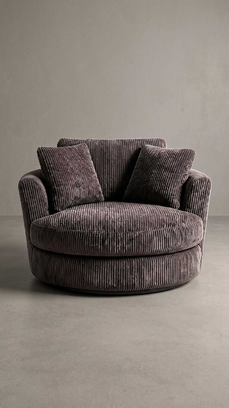 Cuddle Swivel Chair - Grey
