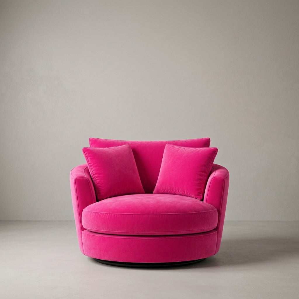 Cuddle Swivel Chair - Barbie Pink