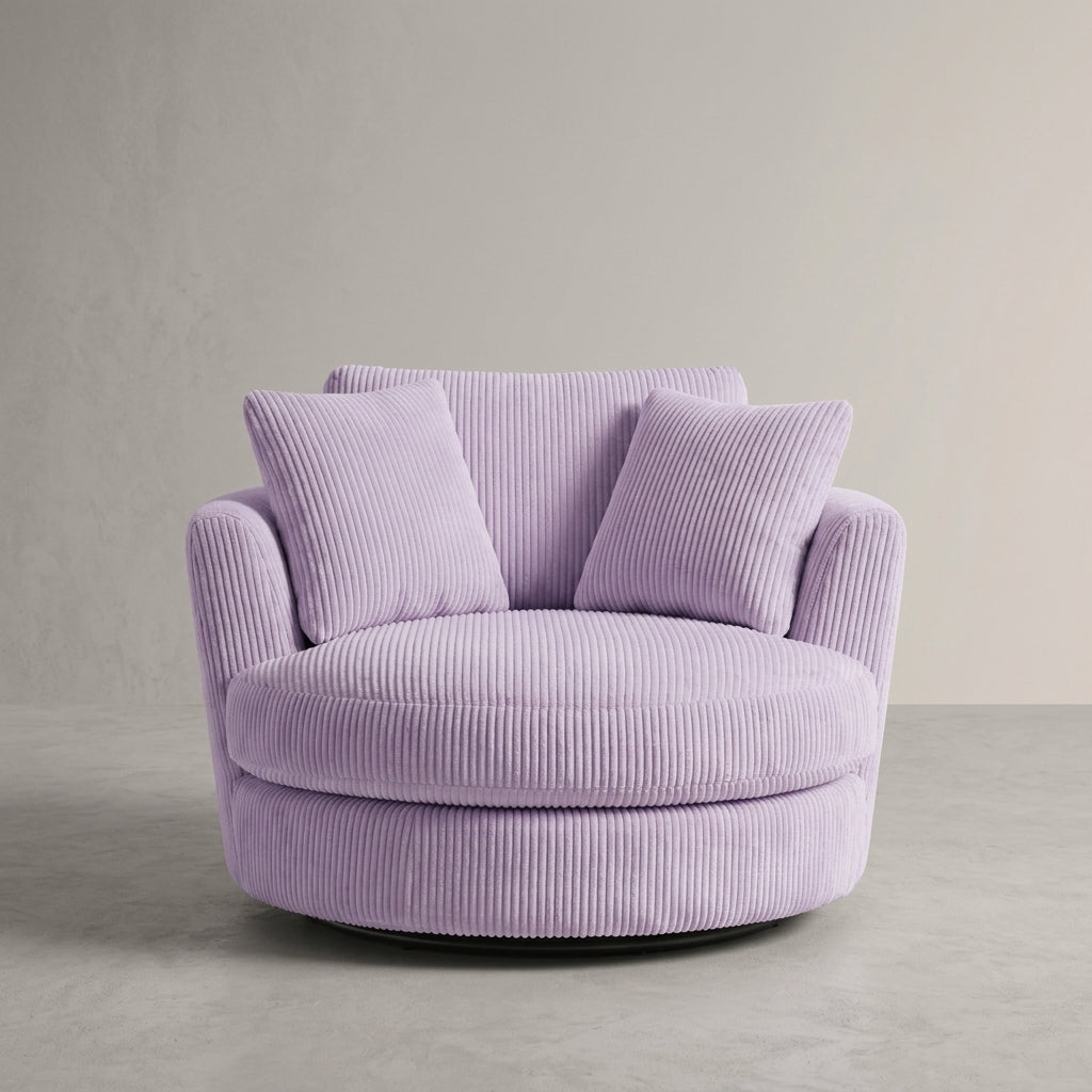 Cuddle Swivel Chair - Lilac