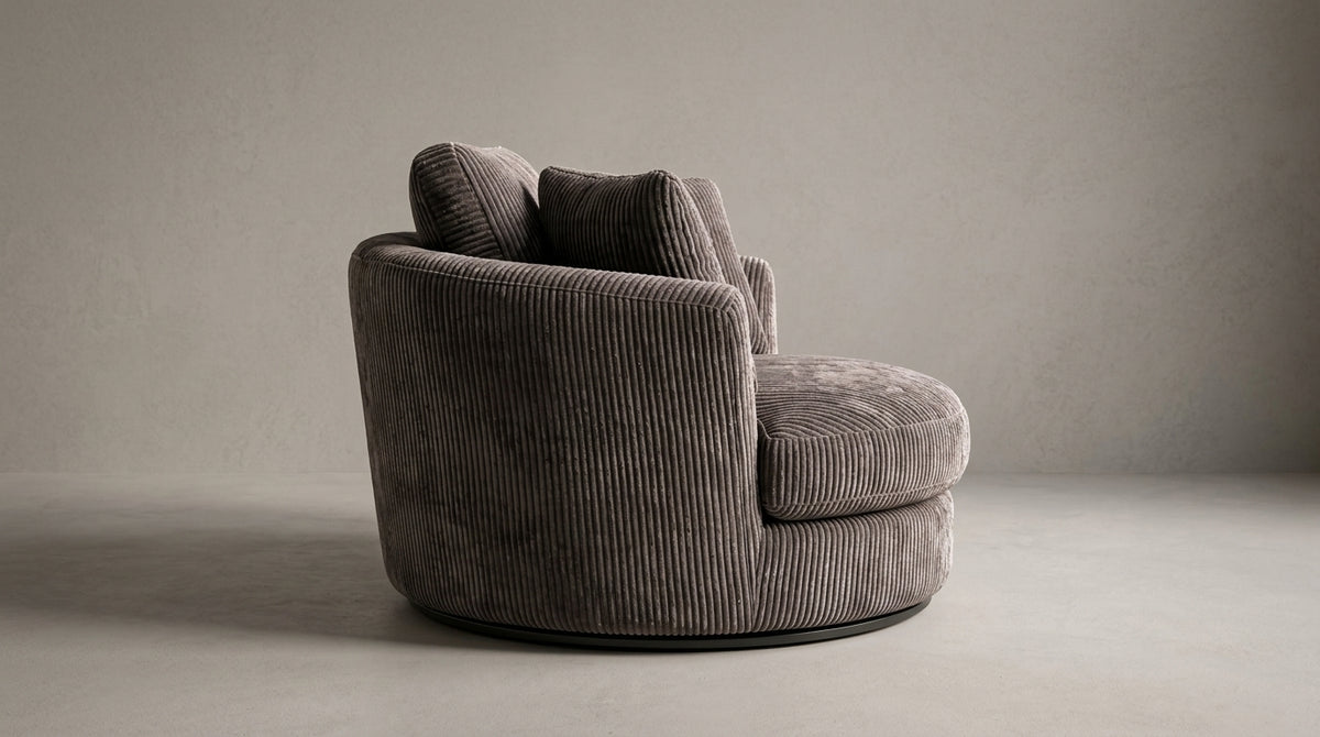 Cuddle Swivel Chair - Grey