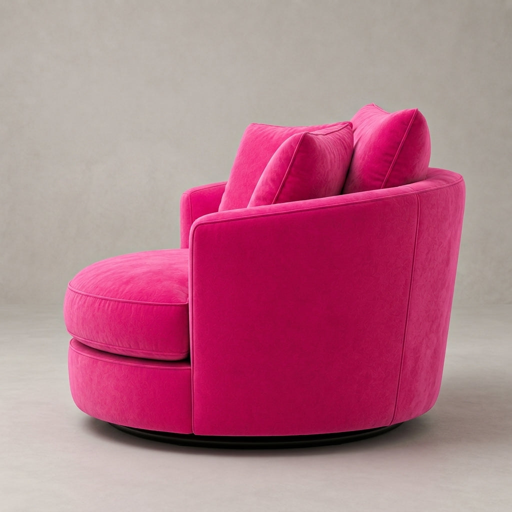Cuddle Swivel Chair - Barbie Pink