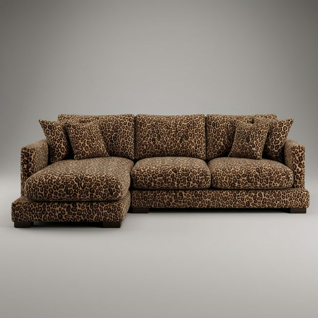 City Leopard Chaise Lounge Hover Image