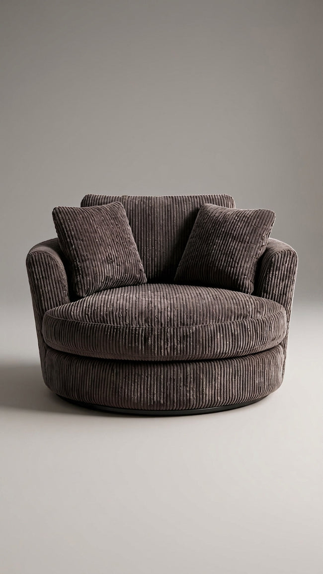 Cuddle Swivel Chair - Grey Main Image