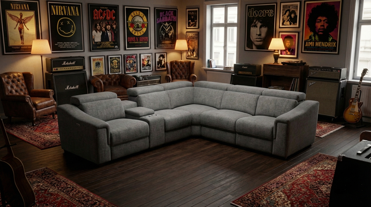 Lena Electric Recliner Corner Lounge - View 5 | Vibe Sofas Australia