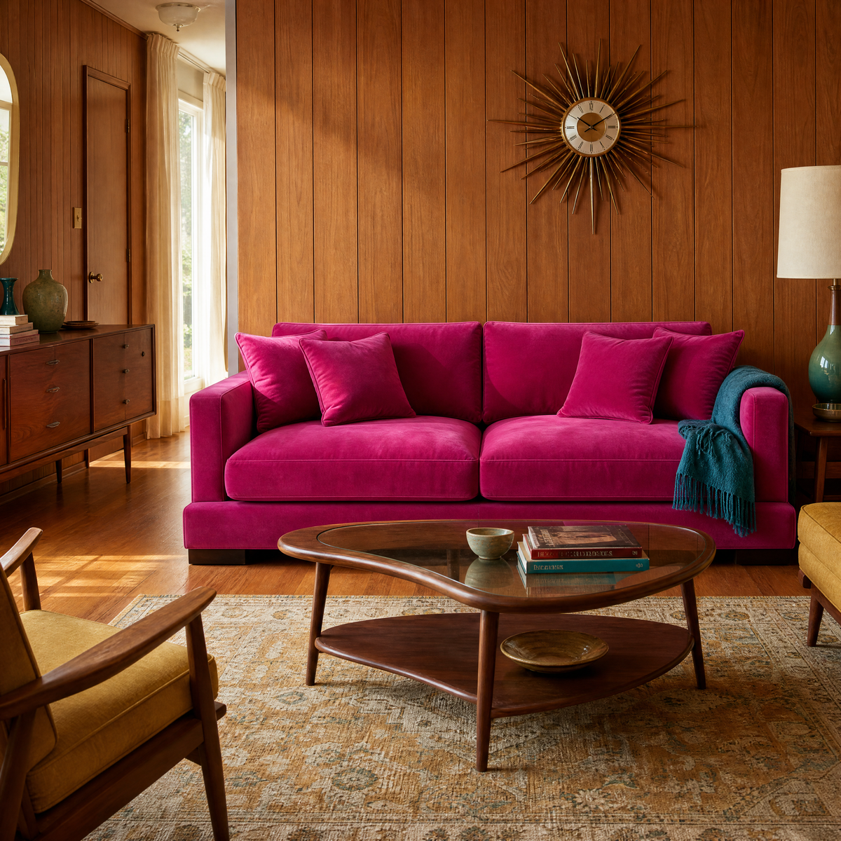 Cloud Sofa Barbie Pink - Mid-Century Warm
