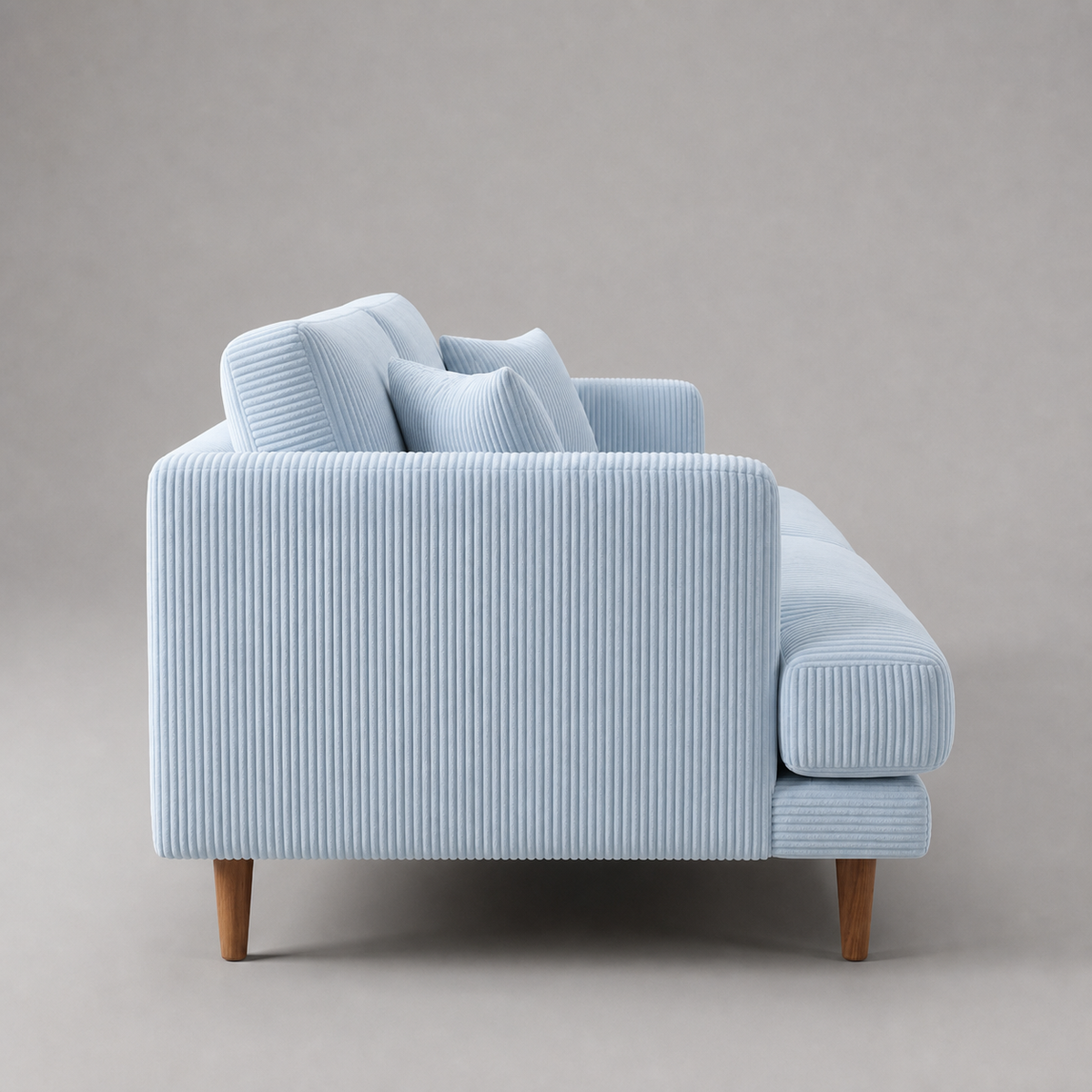 Meadow Sofa - Baby Blue Corduroy - View 9 | Vibe Sofas Australia