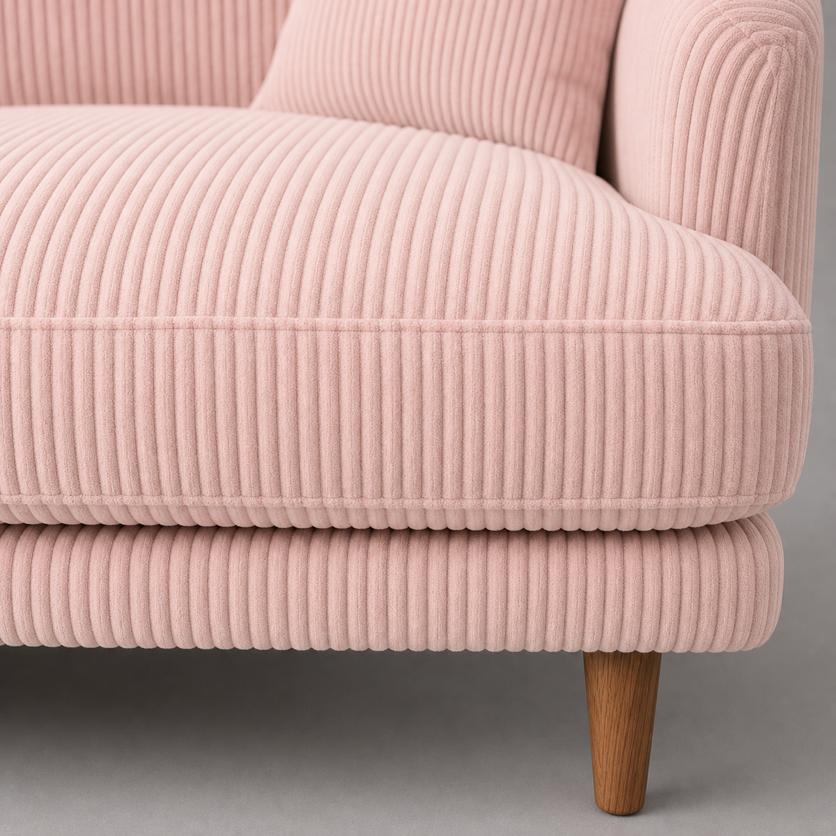 Meadow Sofa - Baby Pink Corduroy — Lifestyle