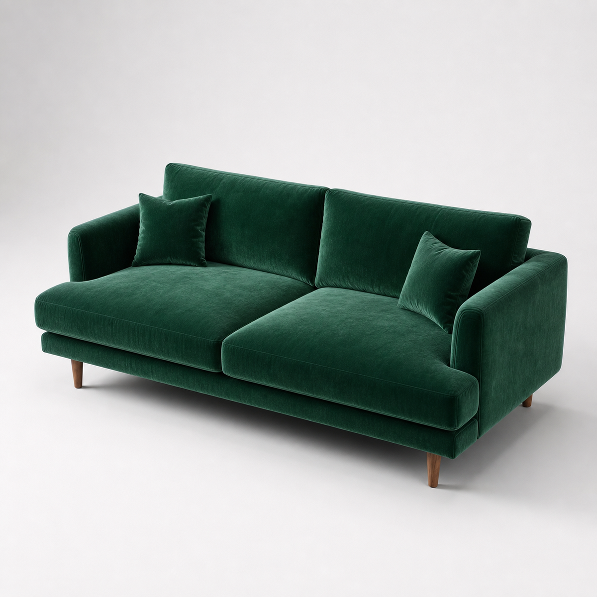 Meadow Sofa - Emerald Green Velvet