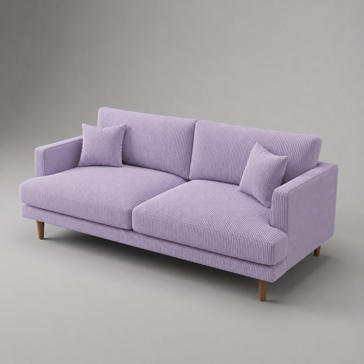 Meadow Sofa - Lilac Corduroy - View 10 | Vibe Sofas