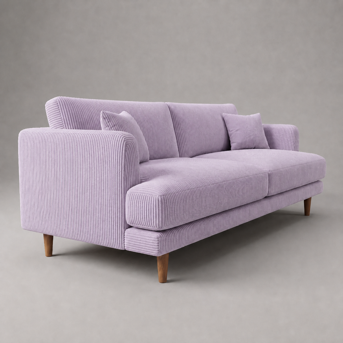 Meadow Sofa - Lilac Corduroy - Fabric Detail | Vibe Sofas