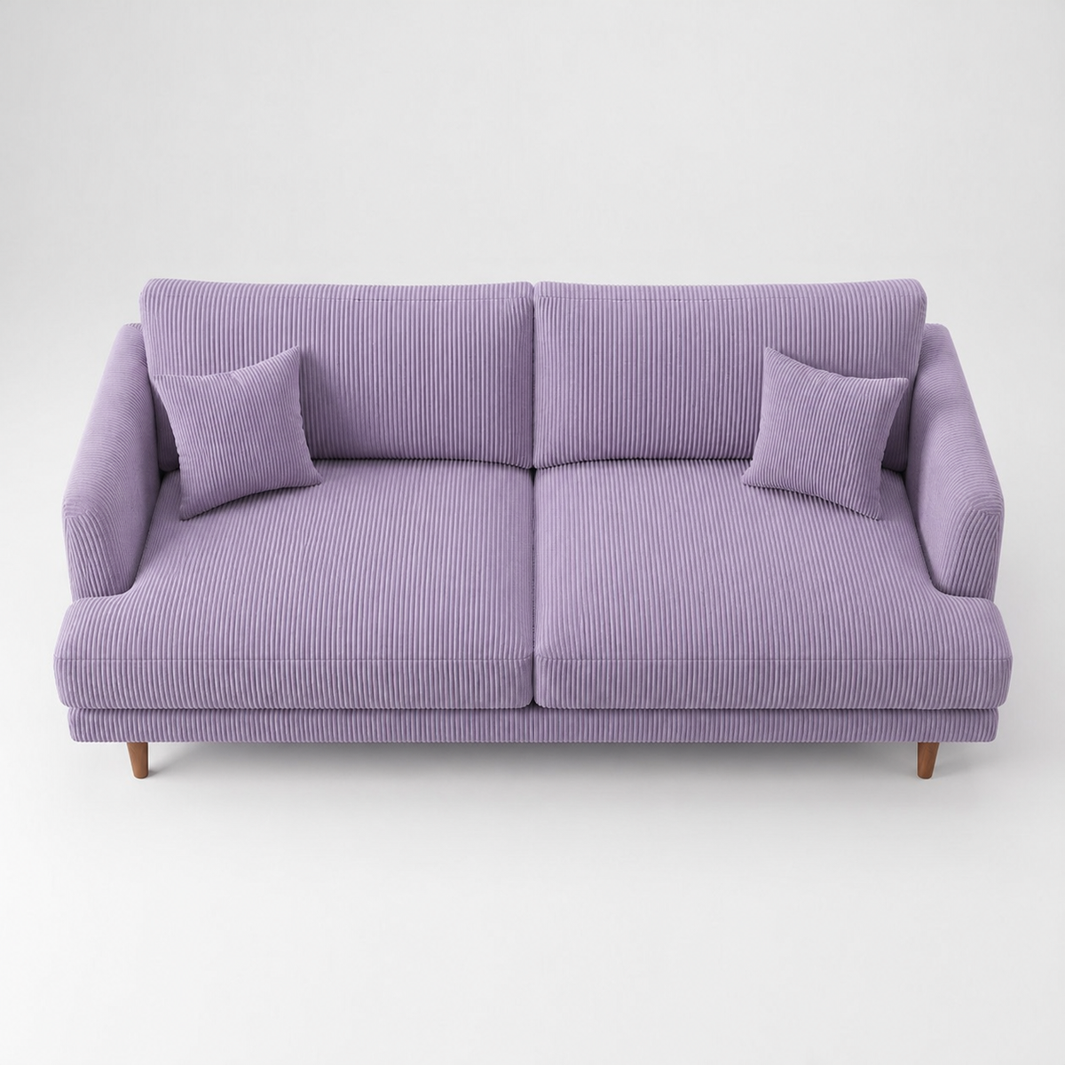 Meadow Sofa - Lilac Corduroy - Detail Close-Up | Vibe Sofas