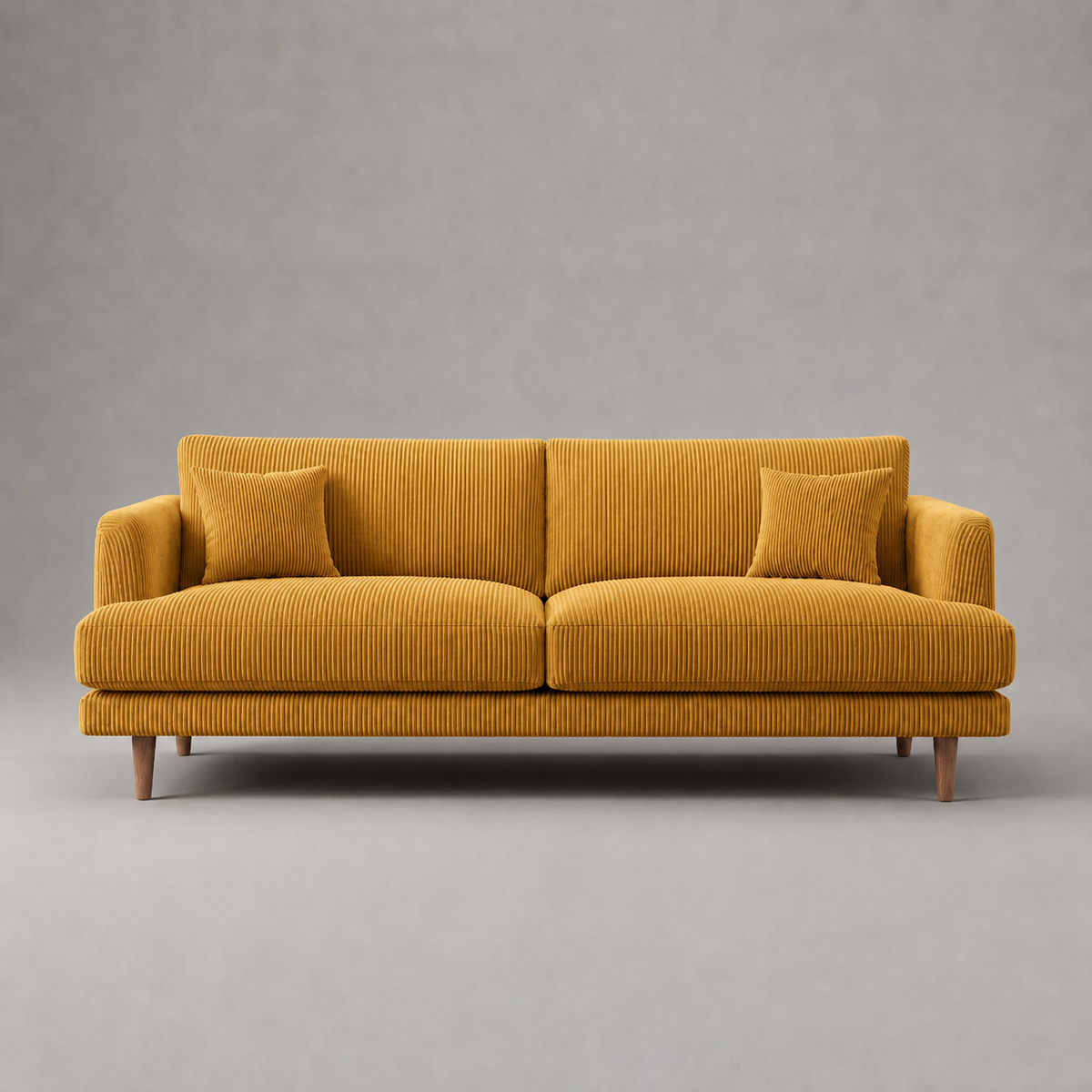 Meadow Sofa - Mustard Corduroy - View 10 | Vibe Sofas
