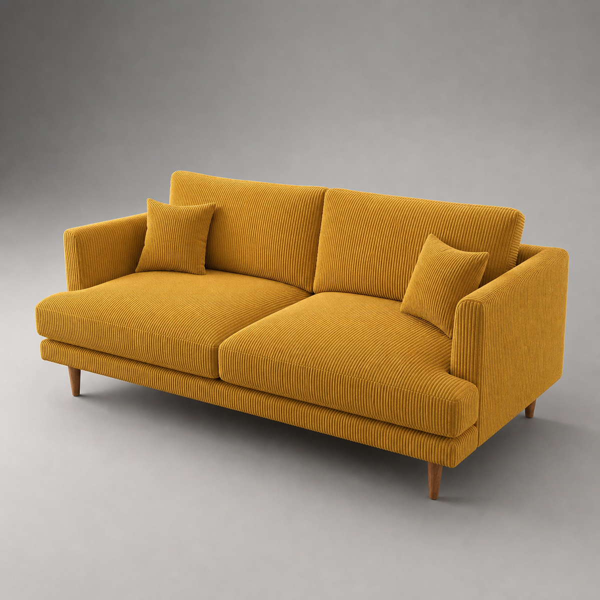 Meadow Sofa - Mustard Corduroy - View 11 | Vibe Sofas