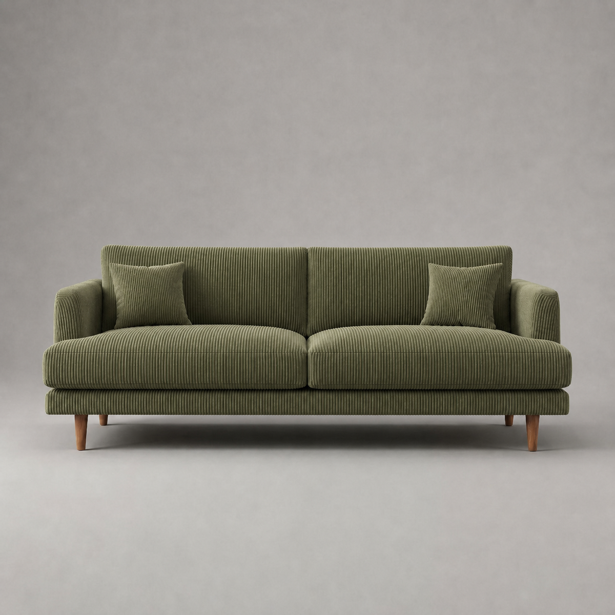 Meadow Sofa - Olive Green Corduroy - View 10 | Vibe Sofas