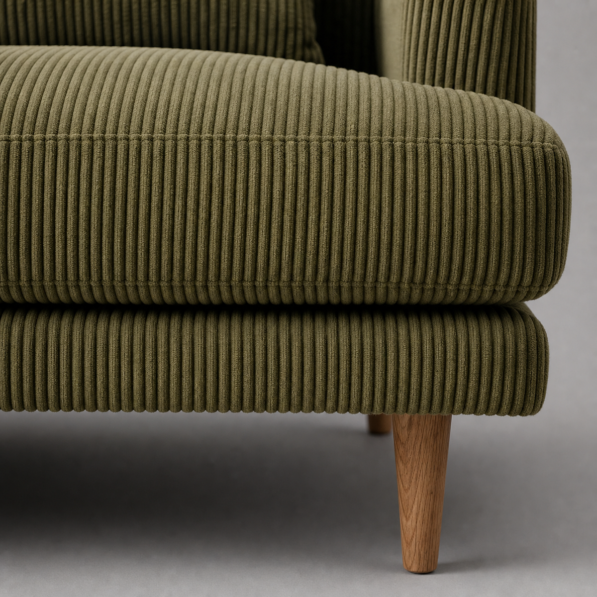 Meadow Sofa - Olive Green Corduroy — Lifestyle