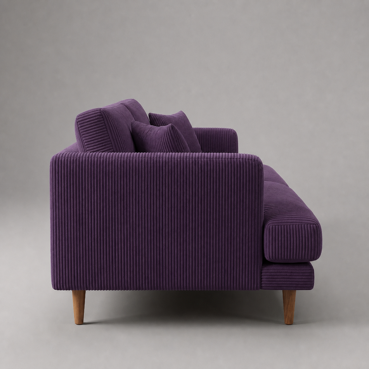 Meadow Sofa - Purple Haze Corduroy - View 9 | Vibe Sofas Australia