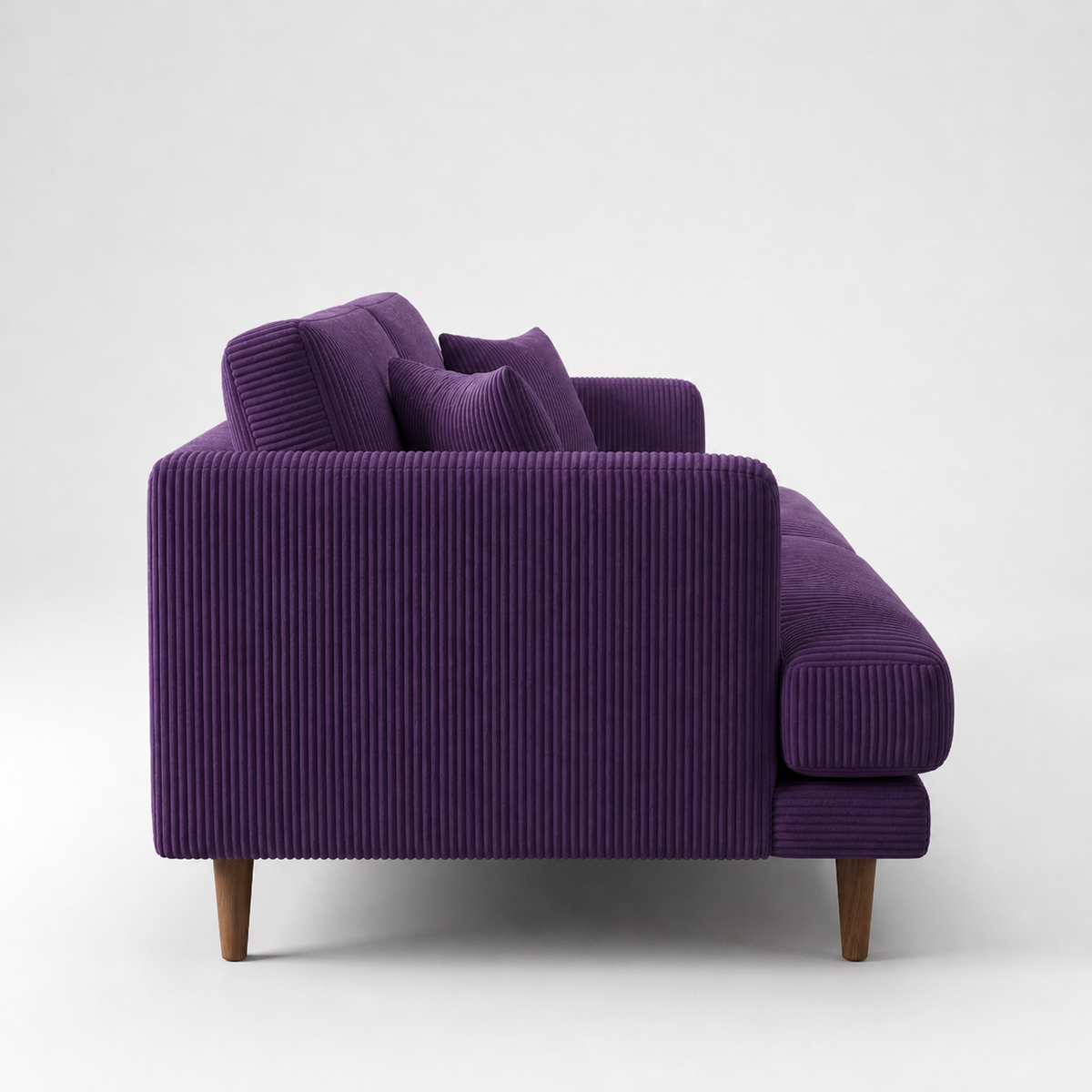 Meadow Sofa - Purple Haze Corduroy - Alternative Angle | Vibe Sofas