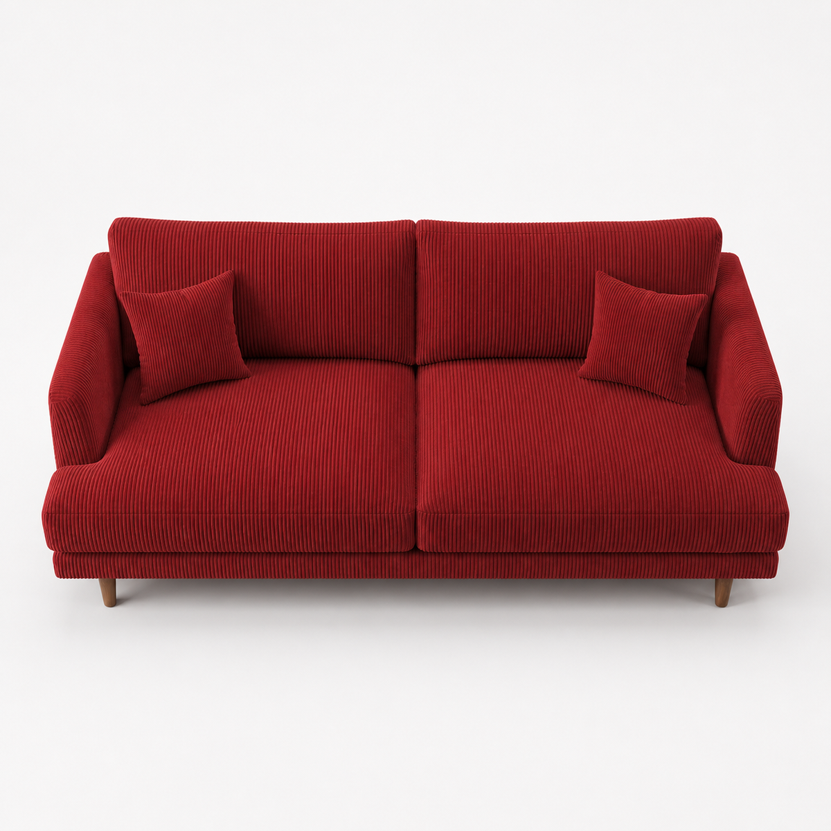 Meadow Sofa - Samurai Red Corduroy - View 10 | Vibe Sofas