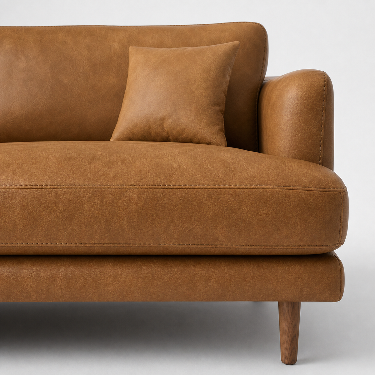 Meadow Sofa - Tan Leather — Lifestyle
