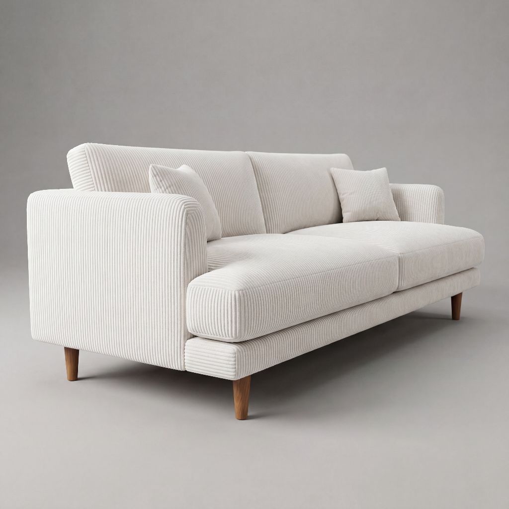 Meadow Sofa - White Corduroy