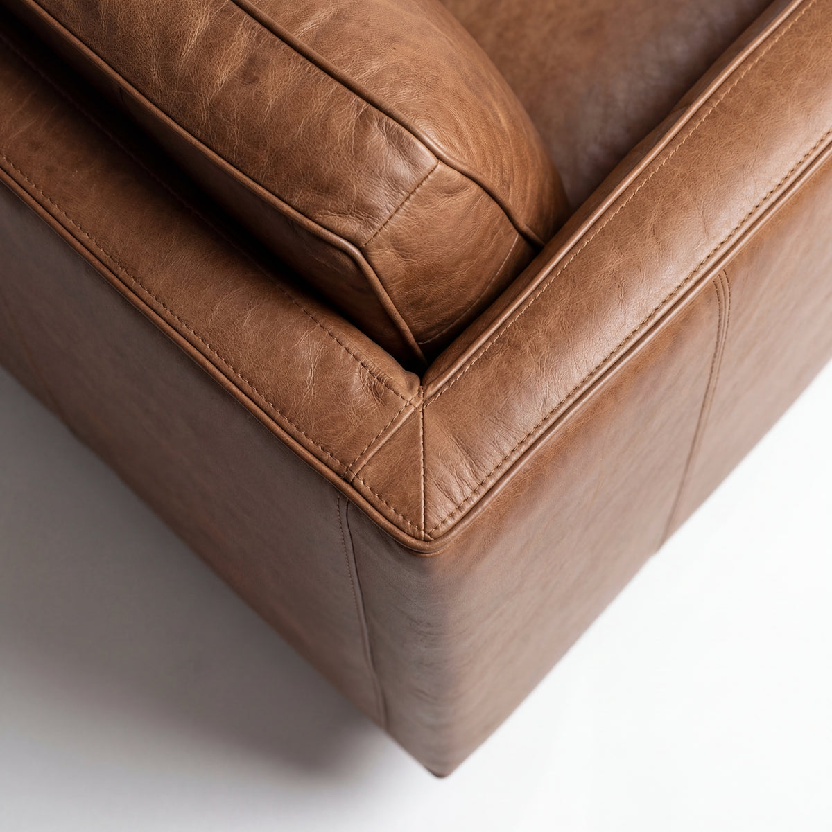 Monroe Leather 2 Seater Sofa - Room Setting | Vibe Sofas Australia