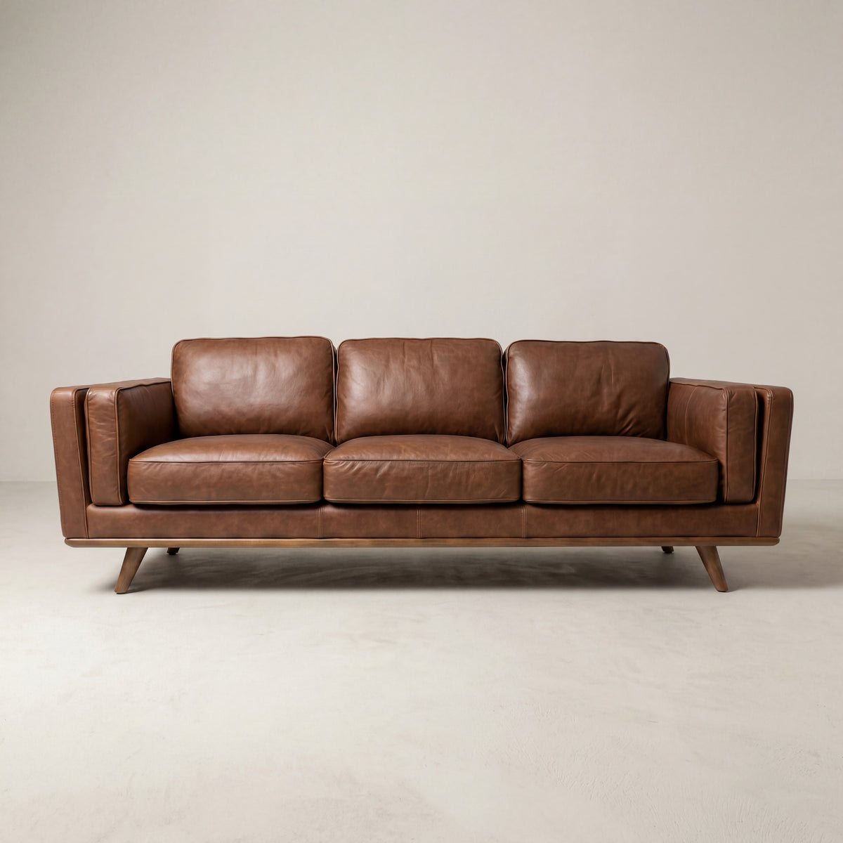 Monroe Leather Sofa - View 2 | Vibe Sofas Australia