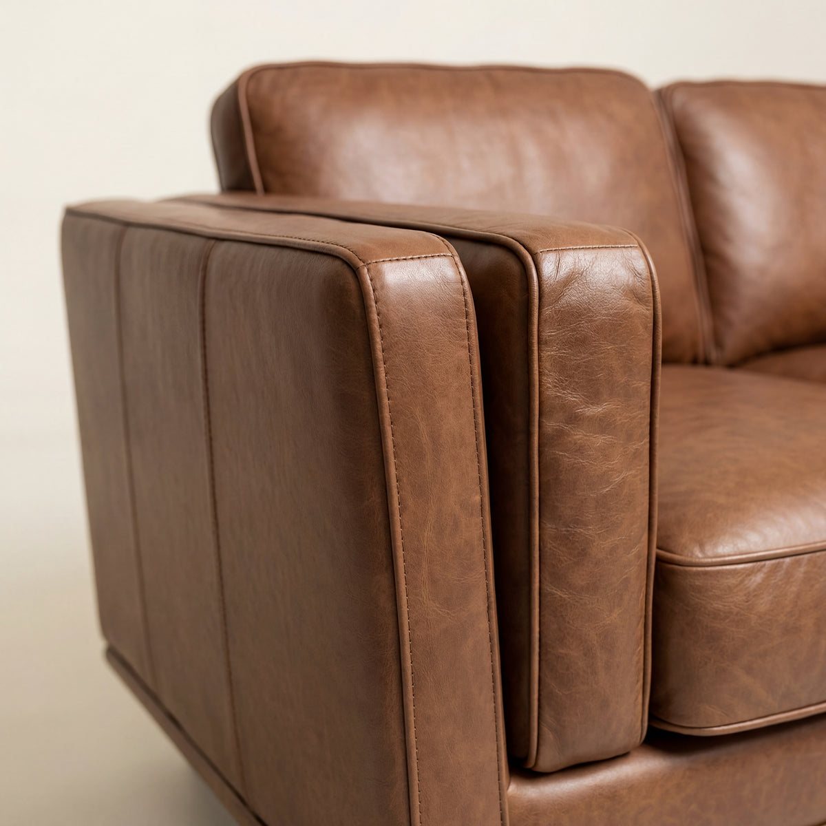 Monroe Leather Sofa - View 5 | Vibe Sofas