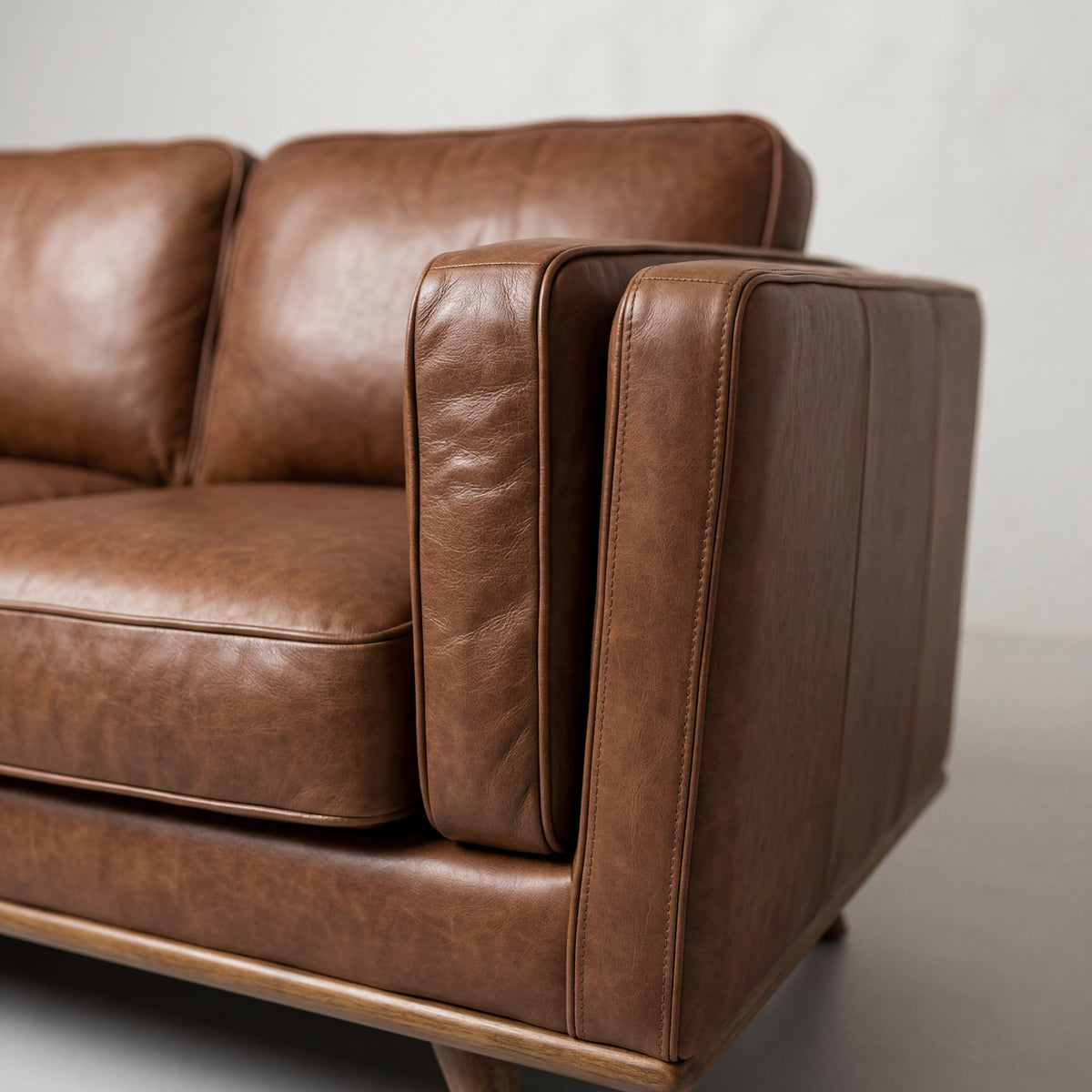 Monroe Leather Sofa - Detail Close-Up | Vibe Sofas