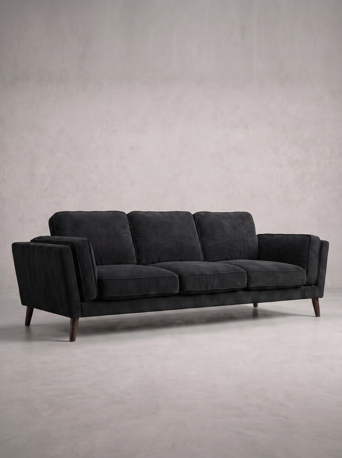Monroe Sofa - Bagira Black Corduroy