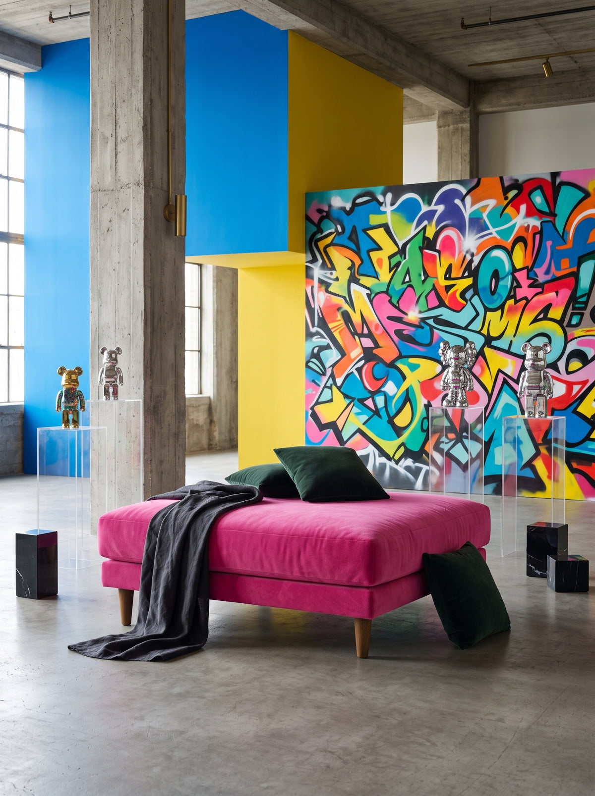 Meadow Ottoman Barbie Pink — Lifestyle