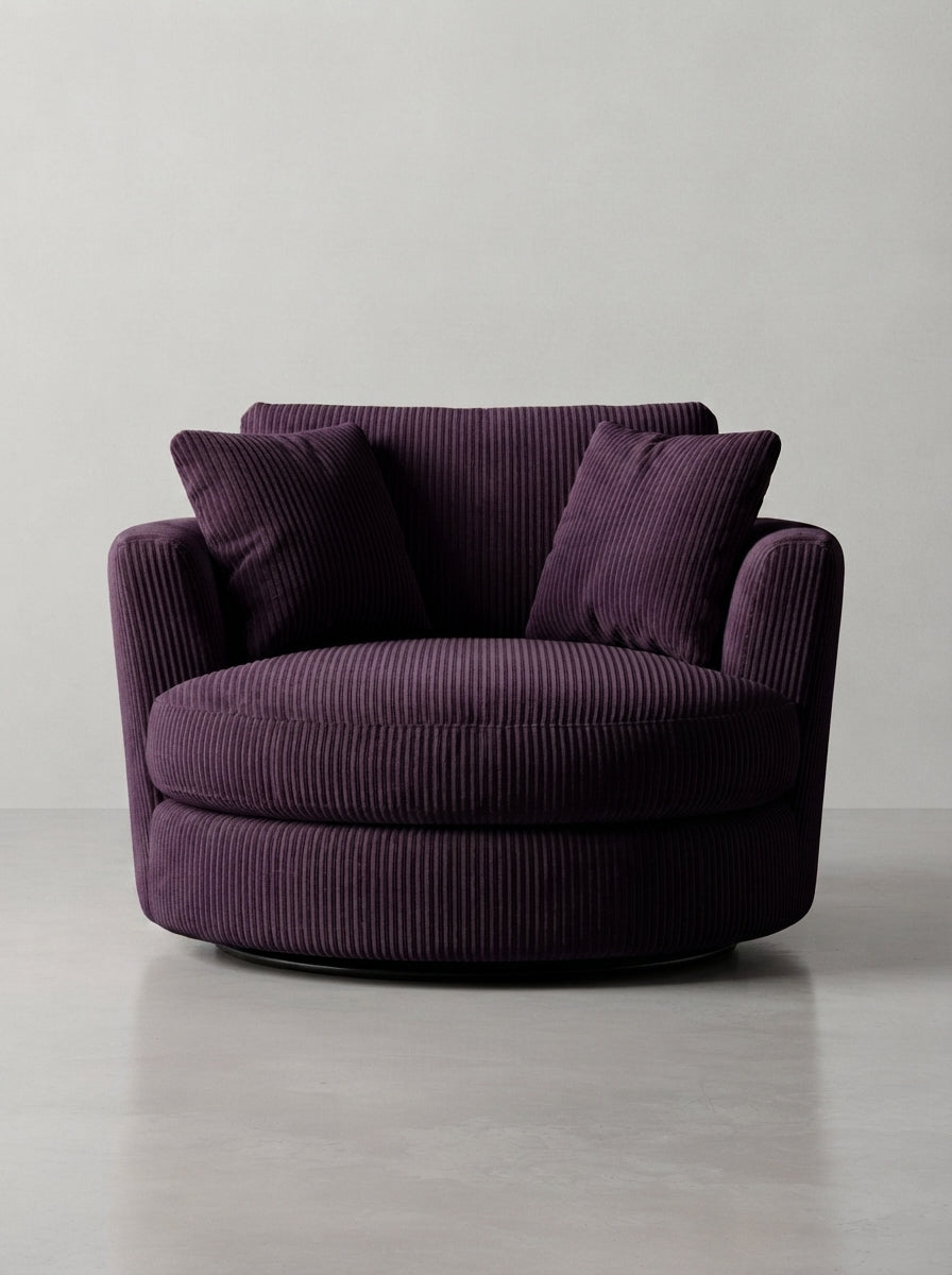 Cuddle Swivel Chair - Purple Haze