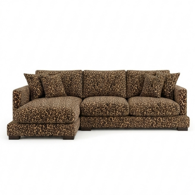 City Leopard Chaise Lounge Main Image