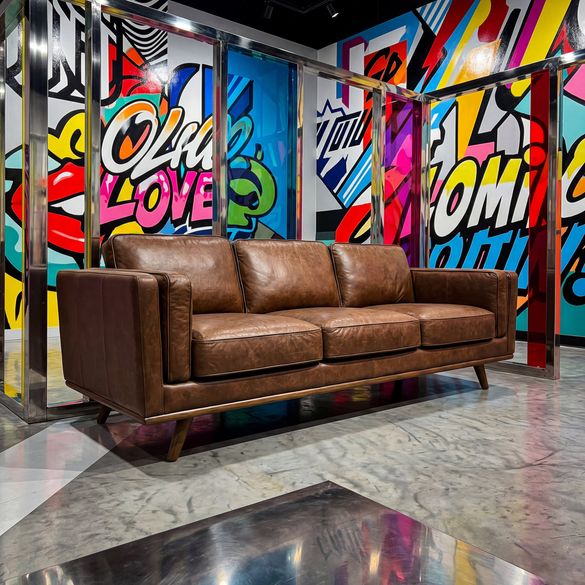 Monroe Leather Sofa